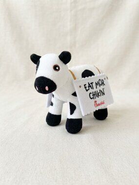 Official Chick-fil-A Eat Mor Chikin Cow Plush Stuffed Toy Advertising Mascot